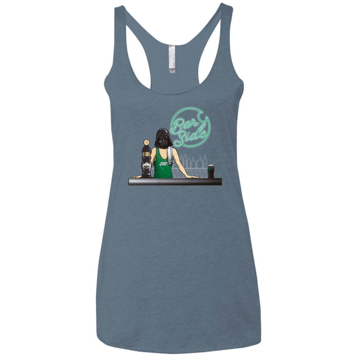 T-Shirts Indigo / X-Small Bar side Women's Triblend Racerback Tank