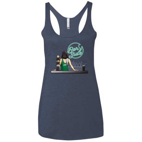 T-Shirts Vintage Navy / X-Small Bar side Women's Triblend Racerback Tank