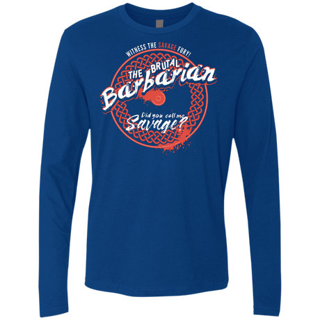 T-Shirts Royal / S Barbarian Men's Premium Long Sleeve