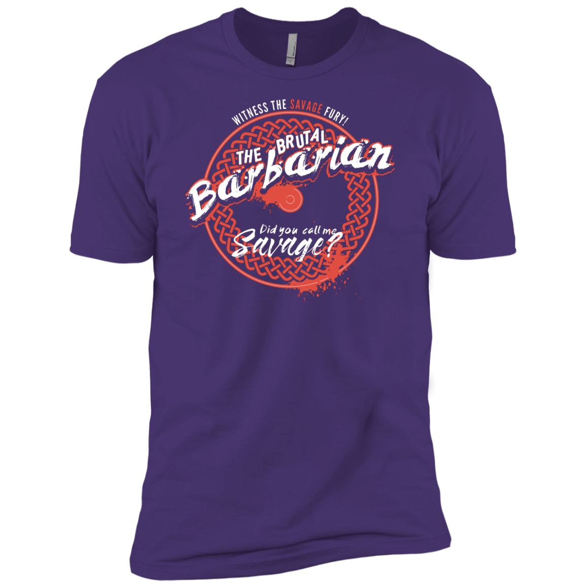 T-Shirts Purple Rush/ / X-Small Barbarian Men's Premium T-Shirt