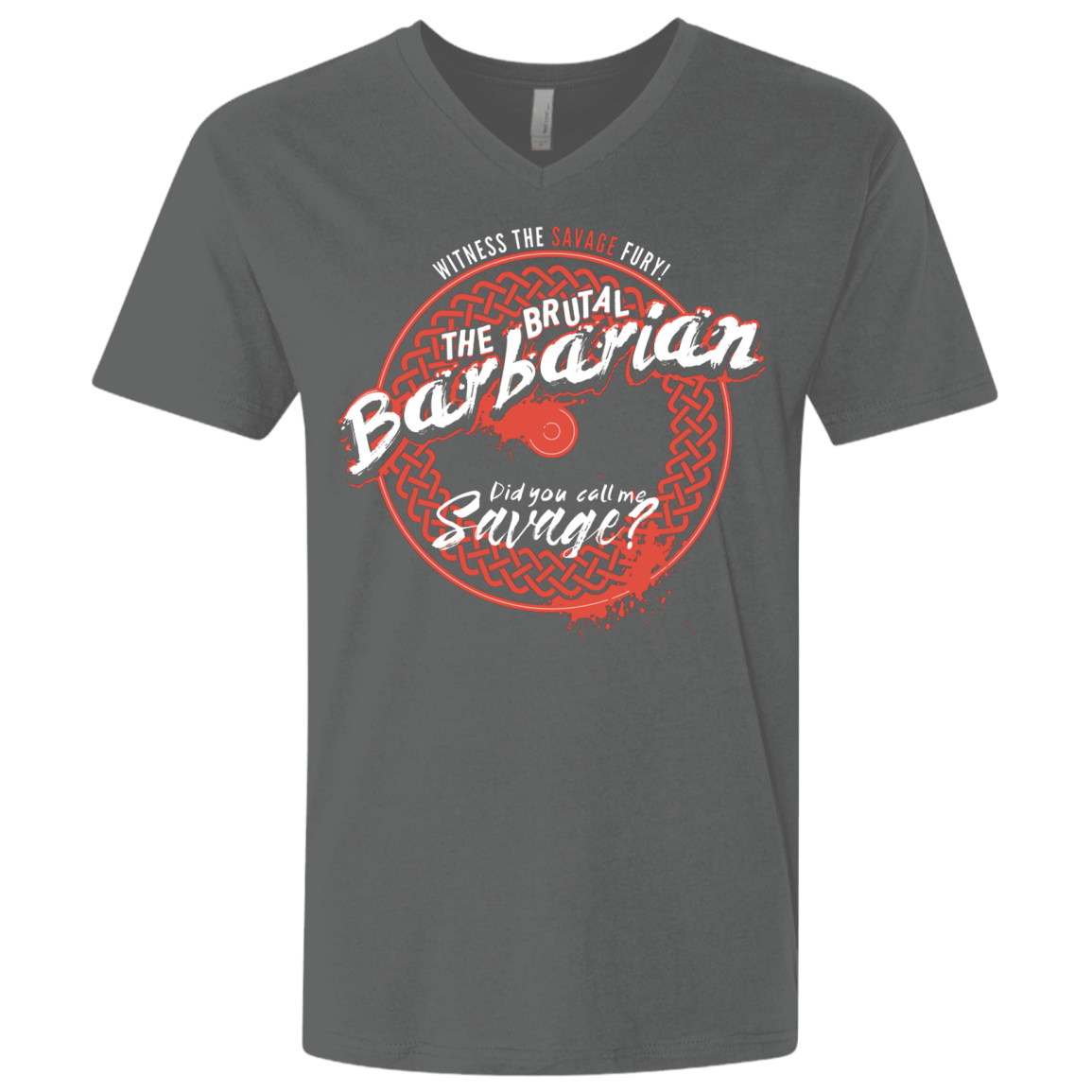 T-Shirts Heavy Metal / X-Small Barbarian Men's Premium V-Neck