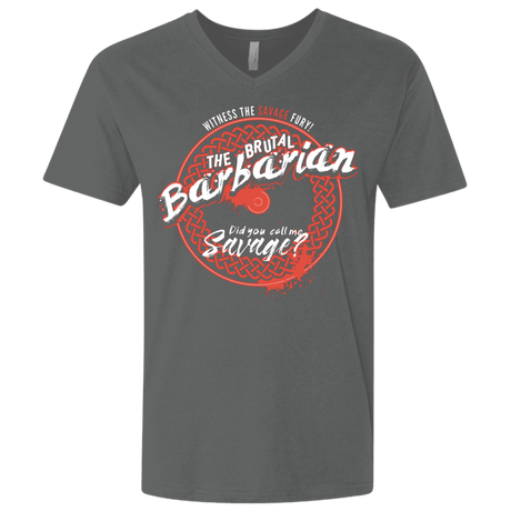 T-Shirts Heavy Metal / X-Small Barbarian Men's Premium V-Neck