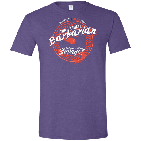 T-Shirts Heather Purple / S Barbarian Men's Semi-Fitted Softstyle