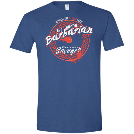 T-Shirts Heather Royal / X-Small Barbarian Men's Semi-Fitted Softstyle