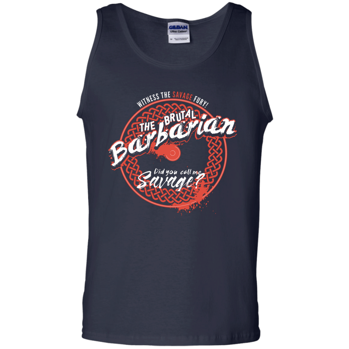 T-Shirts Navy / S Barbarian Men's Tank Top