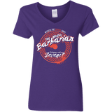 T-Shirts Purple / S Barbarian Women's V-Neck T-Shirt