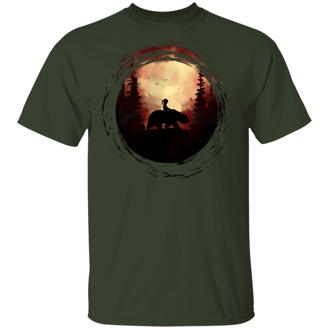 T-Shirts Forest / S Bareback Bear T-Shirt