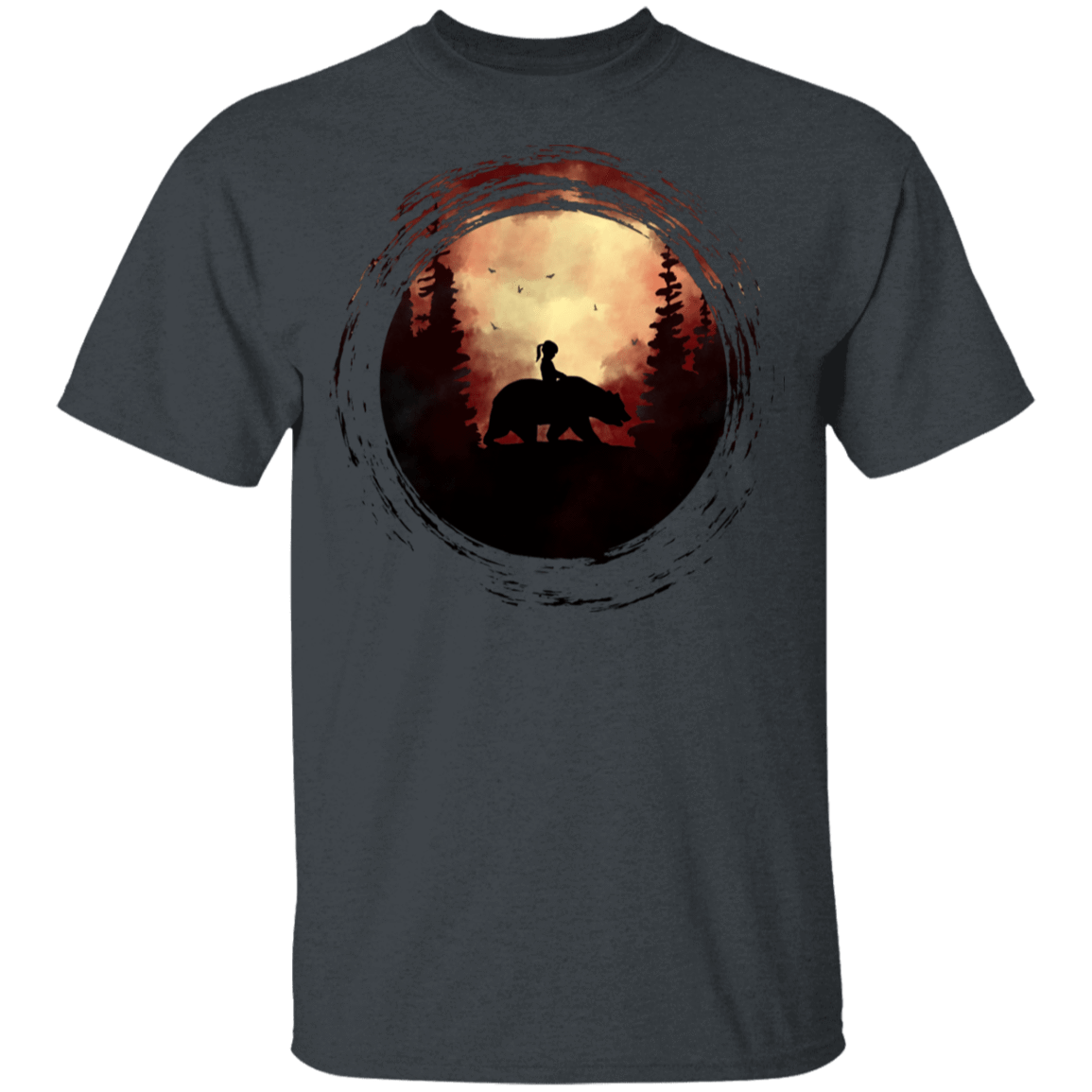 T-Shirts Dark Heather / YXS Bareback Bear Youth T-Shirt