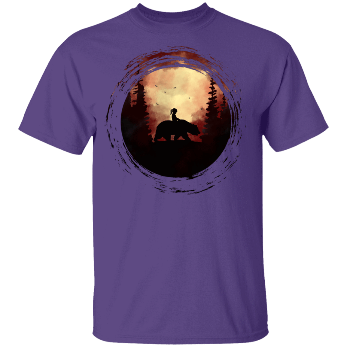 T-Shirts Purple / YXS Bareback Bear Youth T-Shirt