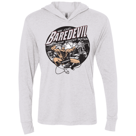 T-Shirts Heather White / X-Small Baredevil Triblend Long Sleeve Hoodie Tee