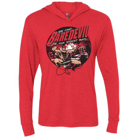 T-Shirts Vintage Red / X-Small Baredevil Triblend Long Sleeve Hoodie Tee