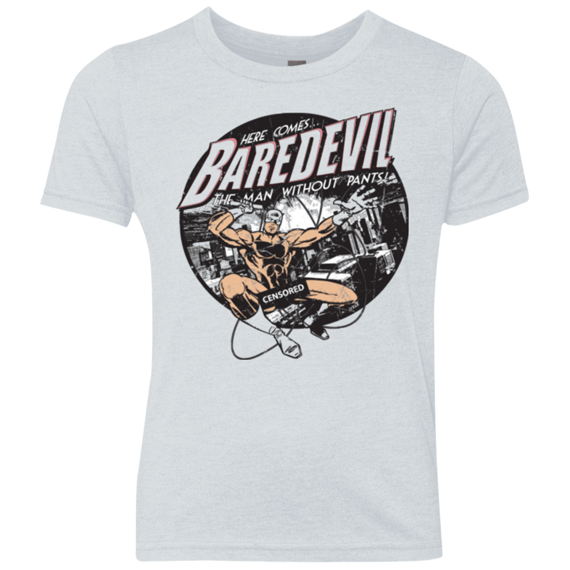 T-Shirts Heather White / YXS Baredevil Youth Triblend T-Shirt