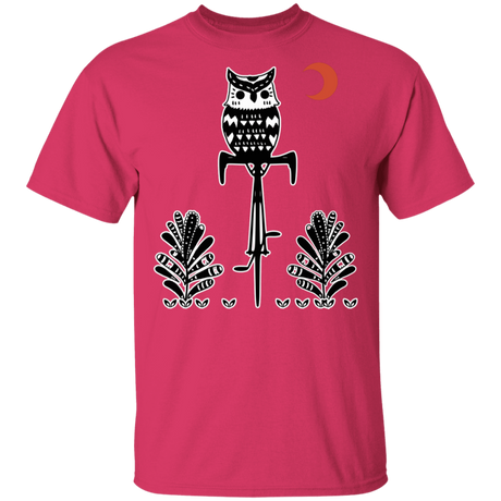 T-Shirts Heliconia / S Barn Owl On A Bike T-Shirt