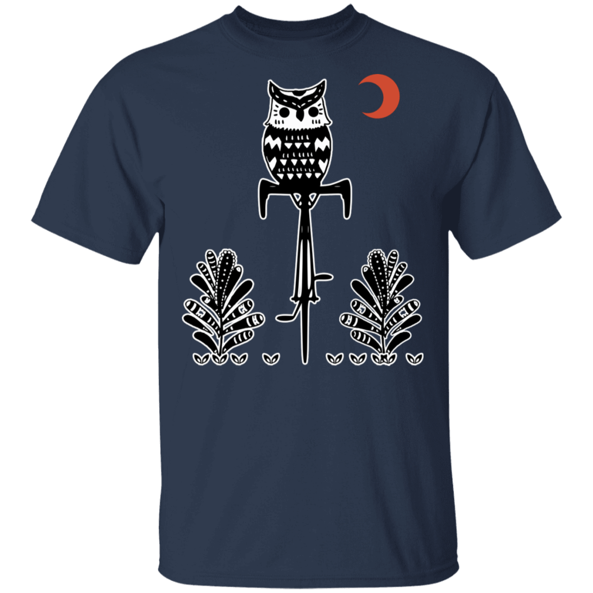 T-Shirts Navy / S Barn Owl On A Bike T-Shirt