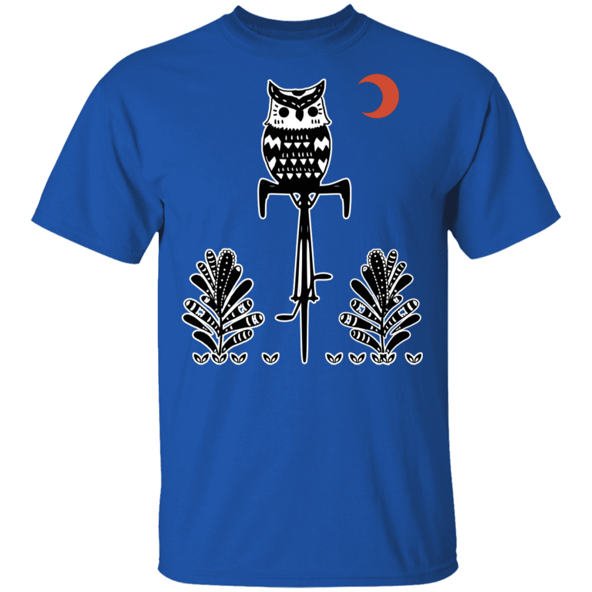 T-Shirts Royal / S Barn Owl On A Bike T-Shirt