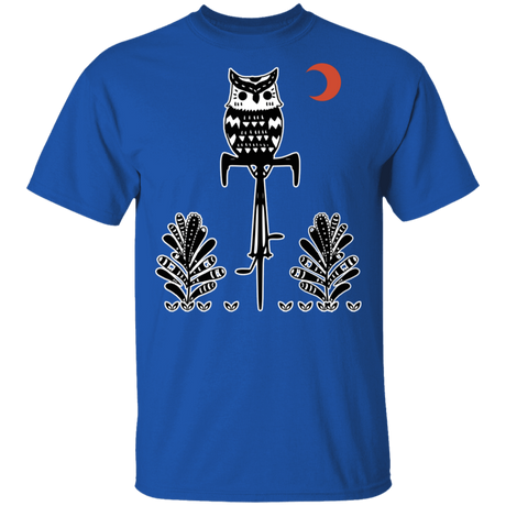 T-Shirts Royal / S Barn Owl On A Bike T-Shirt