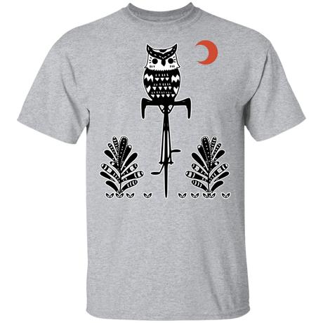 T-Shirts Sport Grey / S Barn Owl On A Bike T-Shirt
