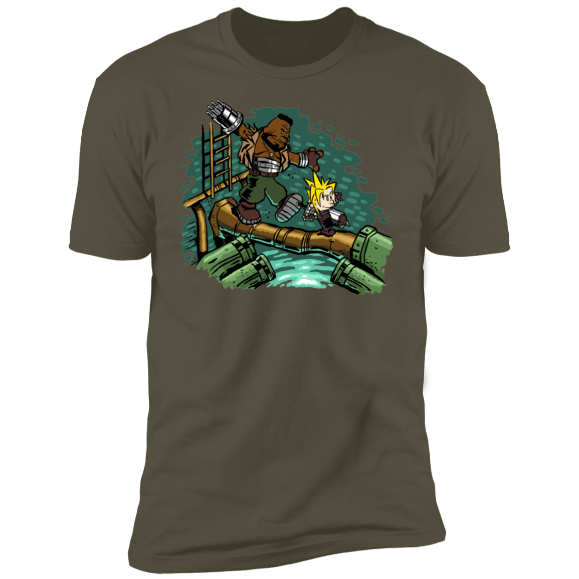 T-Shirts Military Green / S Barret And Cloud Men's Premium T-Shirt