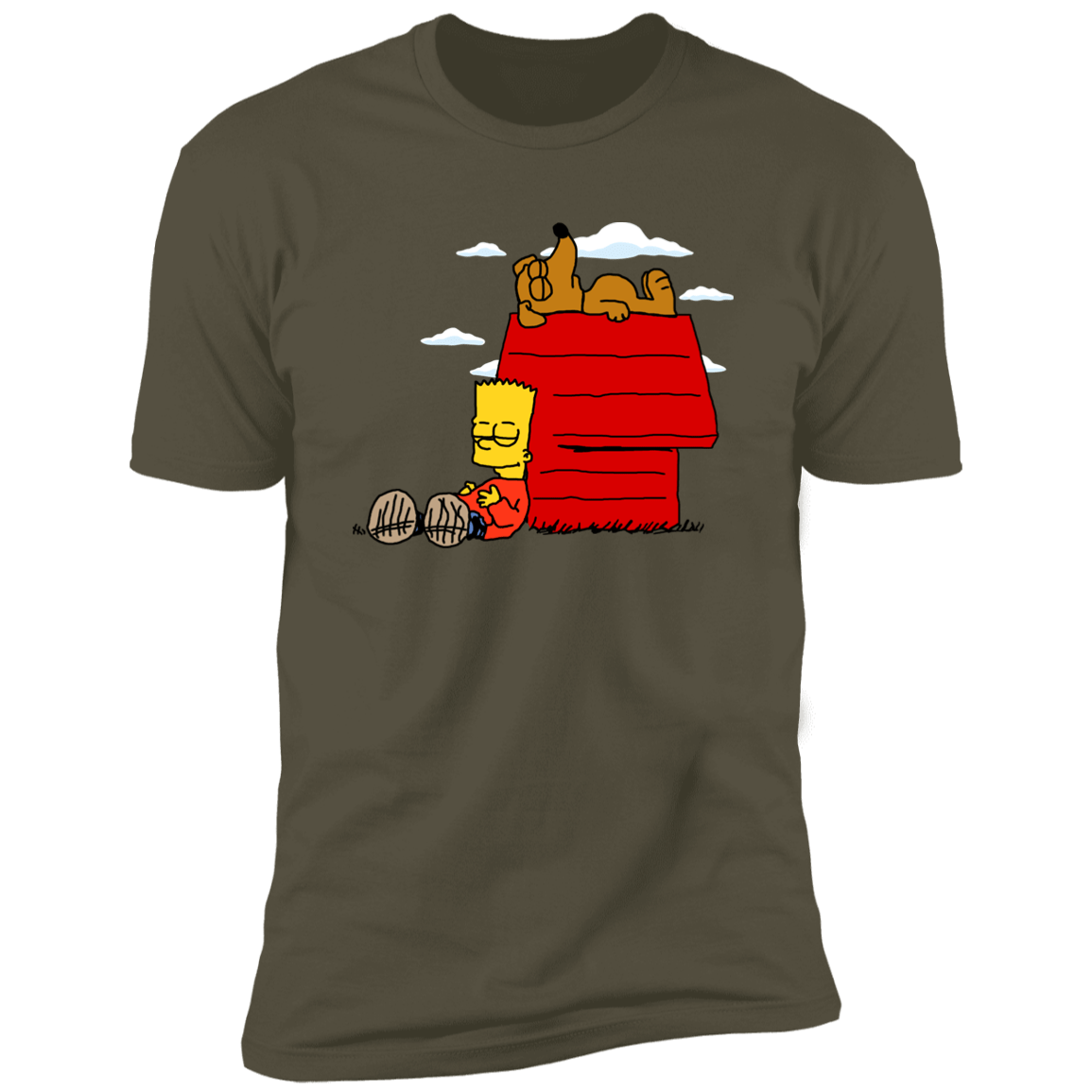 T-Shirts Military Green / S Bart Brown o Yellownuts Men's Premium T-Shirt