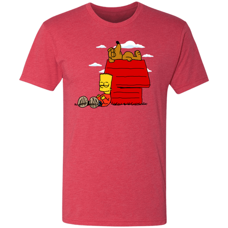 T-Shirts Vintage Red / S Bart Brown o Yellownuts Men's Triblend T-Shirt