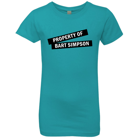 T-Shirts Tahiti Blue / YXS Bart Simpson Girls Premium T-Shirt