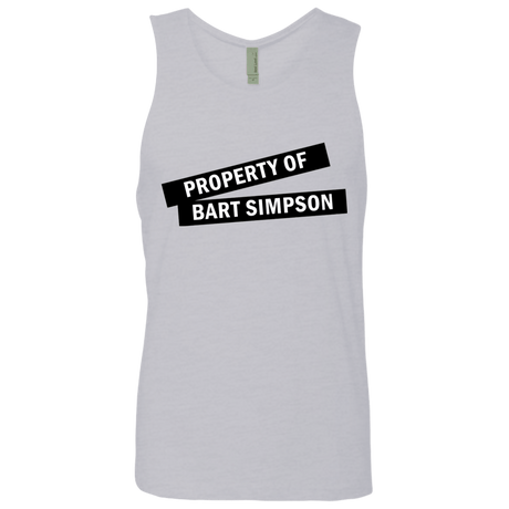 T-Shirts Heather Grey / Small Bart Simpson Men's Premium Tank Top