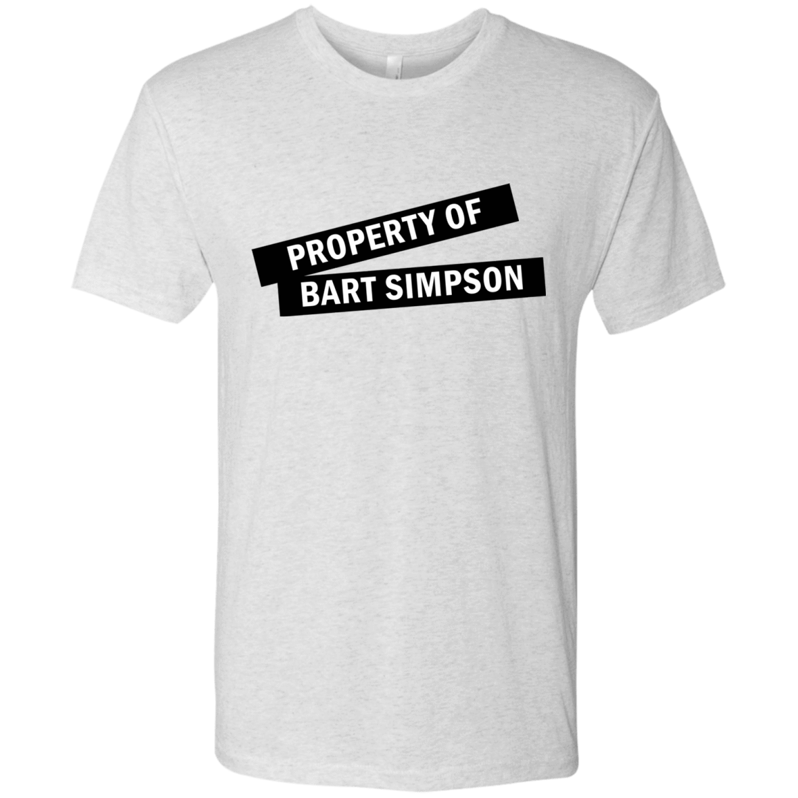 T-Shirts Heather White / Small Bart Simpson Men's Triblend T-Shirt