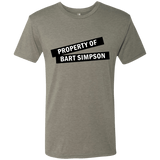 T-Shirts Venetian Grey / Small Bart Simpson Men's Triblend T-Shirt