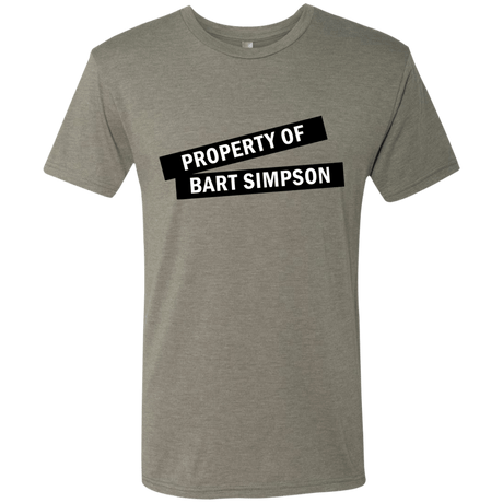 T-Shirts Venetian Grey / Small Bart Simpson Men's Triblend T-Shirt