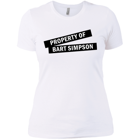 T-Shirts White / X-Small Bart Simpson Women's Premium T-Shirt