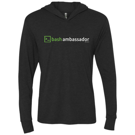 T-Shirts Vintage Black / X-Small Bash Ambassador Triblend Long Sleeve Hoodie Tee