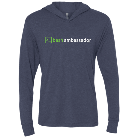 T-Shirts Vintage Navy / X-Small Bash Ambassador Triblend Long Sleeve Hoodie Tee