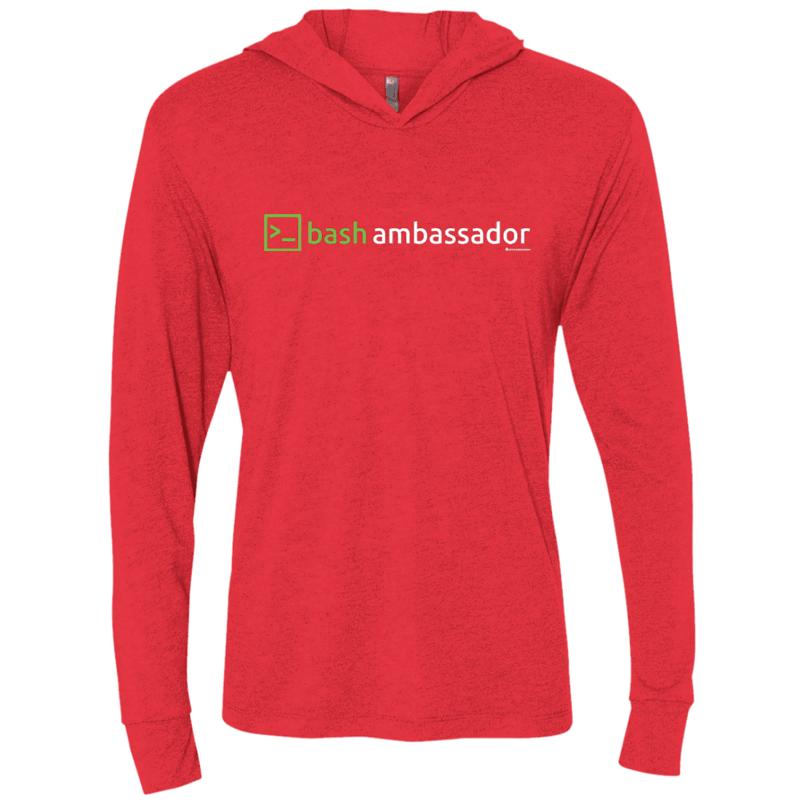 T-Shirts Vintage Red / X-Small Bash Ambassador Triblend Long Sleeve Hoodie Tee