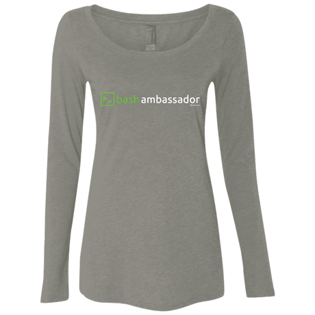 T-Shirts Venetian Grey / Small Bash Ambassador Women's Triblend Long Sleeve Shirt