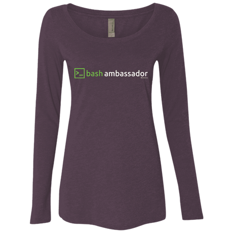 T-Shirts Vintage Purple / Small Bash Ambassador Women's Triblend Long Sleeve Shirt