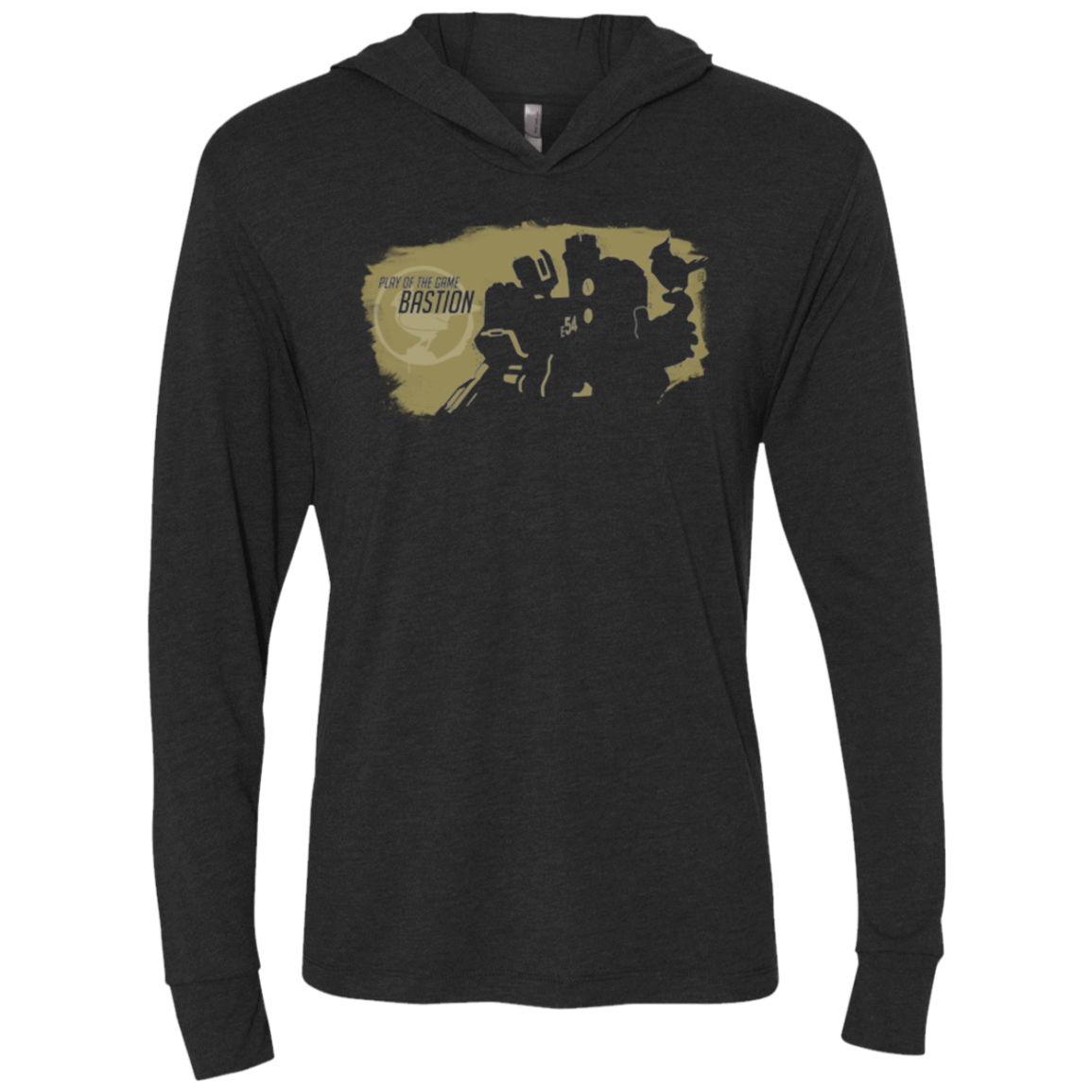 T-Shirts Vintage Black / X-Small Bastion Base Triblend Long Sleeve Hoodie Tee