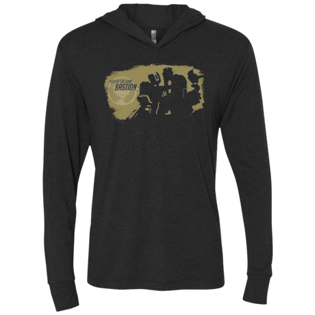 T-Shirts Vintage Black / X-Small Bastion Base Triblend Long Sleeve Hoodie Tee