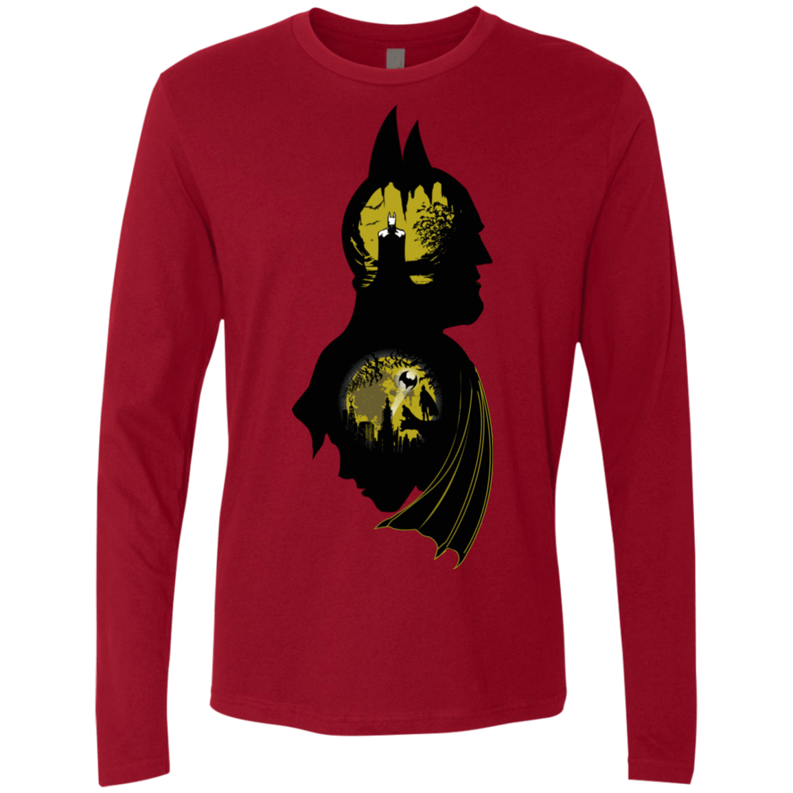 T-Shirts Cardinal / Small Bat Detective Men's Premium Long Sleeve