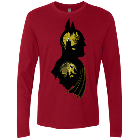 T-Shirts Cardinal / Small Bat Detective Men's Premium Long Sleeve