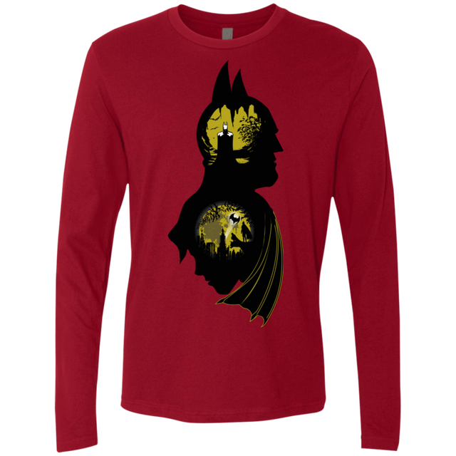 T-Shirts Cardinal / Small Bat Detective Men's Premium Long Sleeve