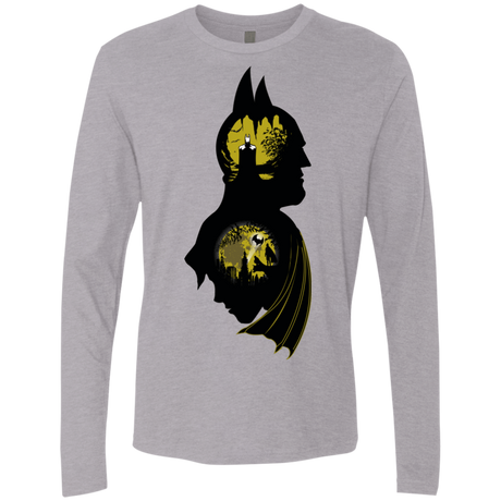 T-Shirts Heather Grey / Small Bat Detective Men's Premium Long Sleeve