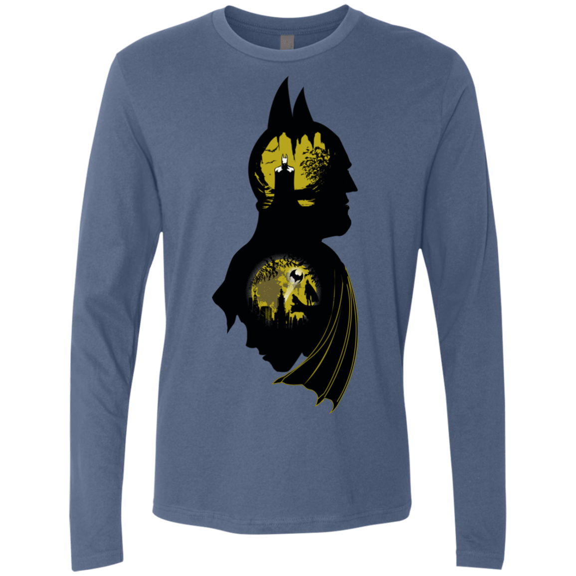 T-Shirts Indigo / Small Bat Detective Men's Premium Long Sleeve