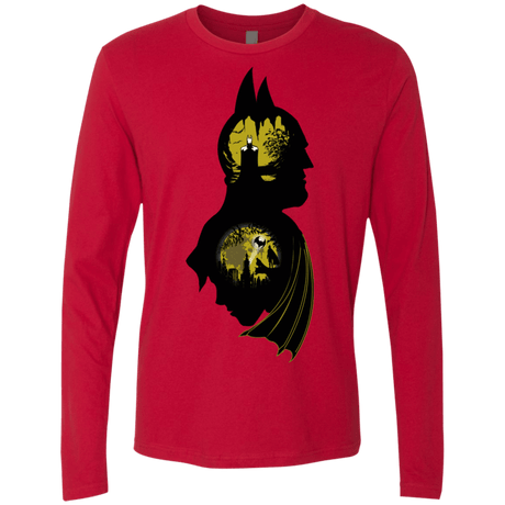 T-Shirts Red / Small Bat Detective Men's Premium Long Sleeve
