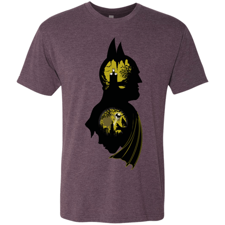 T-Shirts Vintage Purple / Small Bat Detective Men's Triblend T-Shirt