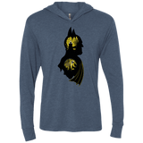 T-Shirts Indigo / X-Small Bat Detective Triblend Long Sleeve Hoodie Tee