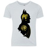 T-Shirts Heather White / YXS Bat Detective Youth Triblend T-Shirt
