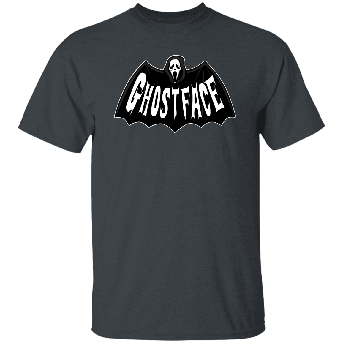 T-Shirts Dark Heather / S Bat-Ghostface T-Shirt
