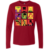 T-Shirts Cardinal / Small Bat Pop Men's Premium Long Sleeve