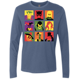 T-Shirts Indigo / Small Bat Pop Men's Premium Long Sleeve