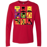 T-Shirts Red / Small Bat Pop Men's Premium Long Sleeve